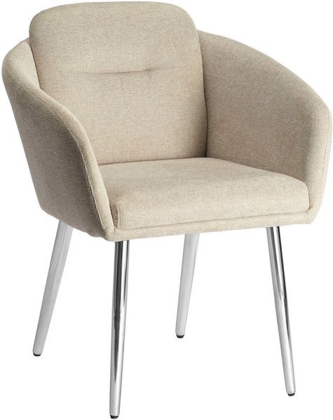 LeGer Home by Lena Gercke Esszimmerstuhl Fleur (Set, 2 St), Strukturstoff, ergonomisches Design, gesteppte Rückenlehne Bild 3