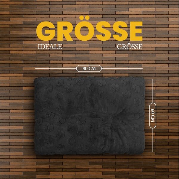 Bestlivings Tierbett verschiedene Größen und Designs, Deutsche Marke, Polyester, 60x80cm (kleine Hunde/Katzen), kuschelweich, 30°C waschbar, OEKO-TEX