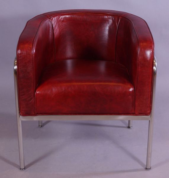 Clubsessel Chicago Leder "Royal-Rouge"