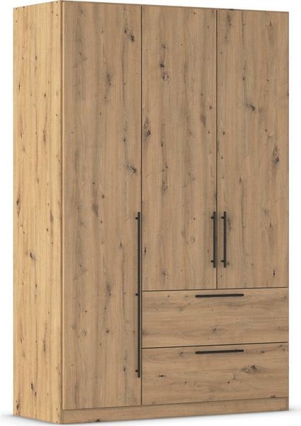 OTTO home Kleiderschrank Mehrzweckschrank Aktenschrank Möbel Mietswohnung Schlafzimmer AVOLA (3 verschiedene Ausstattungen BASIC/CLASSIC/PREMIUM (inkl. SOFT-CLOSE) mit hochwertigen Stangengriffen aus Metall in Schwarz MADE IN GERMANY
