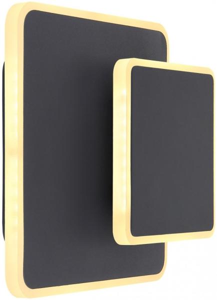 LED Wandleuchte, schwarz graphit, Spot verstellbar H 17 cm