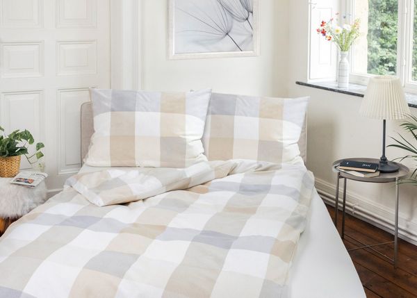 Dyckhoff Bettwäsche Plaid, Flanell, 2 teilig, angenehm wärmend