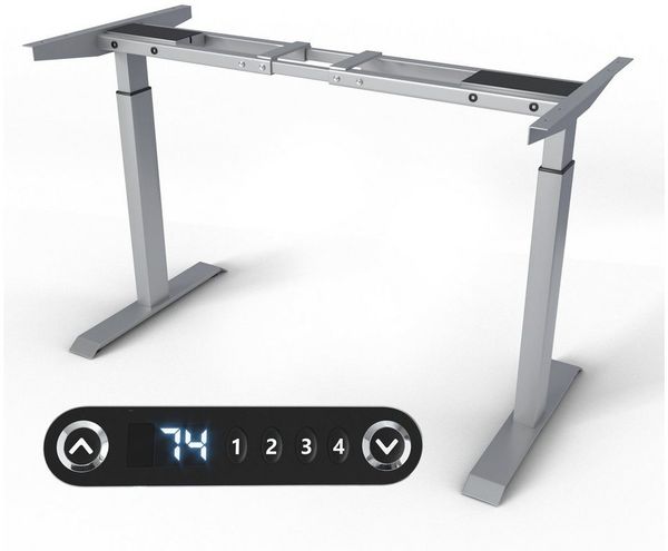 VESKA Schreibtisch Rahmen Höhenverstellbar mit Dual Motor Tischgestell (Elektrisch mit Memoryfunktion Bürotisch Gestell)