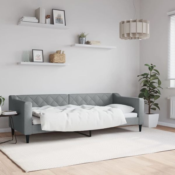 vidaXL Tagesbett Hellgrau 80x200 cm Stoff 354156