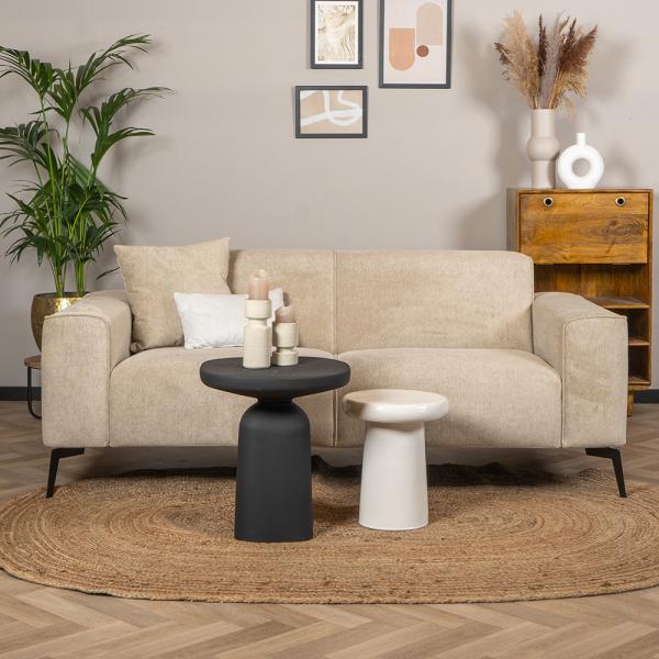 Bronx71 Design Sofa Vegas 2,5-Sitzer Stoff taupe