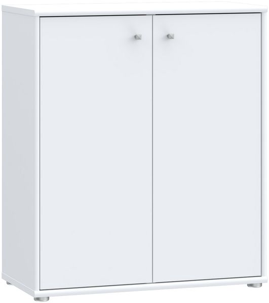 Kommode >Tembi< in Weiß - 73.7x85.5x34.8cm (BxHxT)