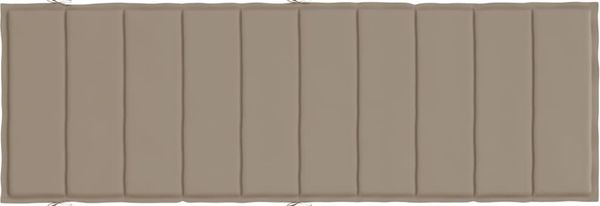 vidaXL Sonnenliegen-Auflage Taupe 186x58x4 cm Oxford-Gewebe 314166 Bild 5