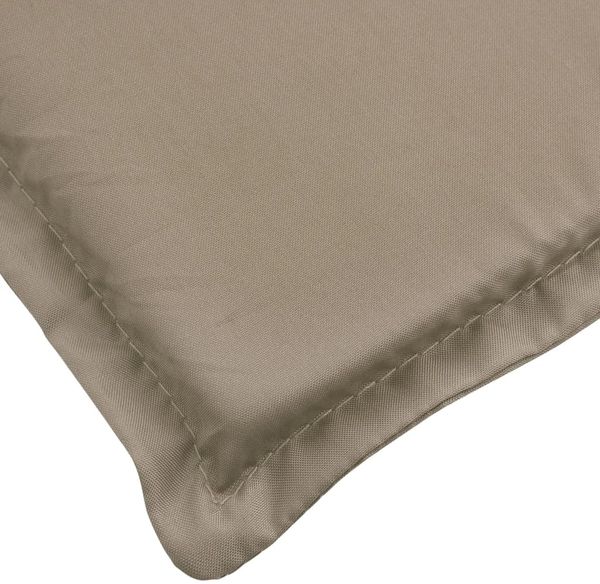 vidaXL Sonnenliegen-Auflage Taupe 186x58x4 cm Oxford-Gewebe 314166 Bild 8