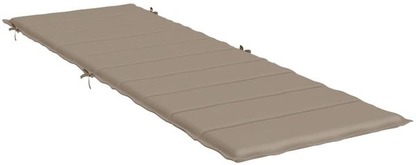 vidaXL Sonnenliegen-Auflage Taupe 186x58x4 cm Oxford-Gewebe 314166 Bild 4