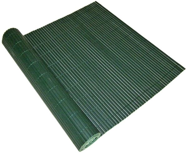 Sichtschutzmatte ELMA PVC 90x500cm Grün Kunststoff | Balkon Sichtschutz Wetterfest Balkon-Windschutz