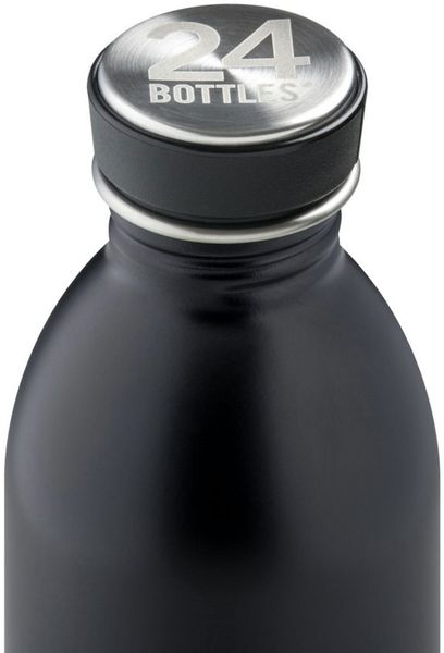 24 Bottles Trinkflasche Urban Bottle Stone Tuxedo Black 250ml