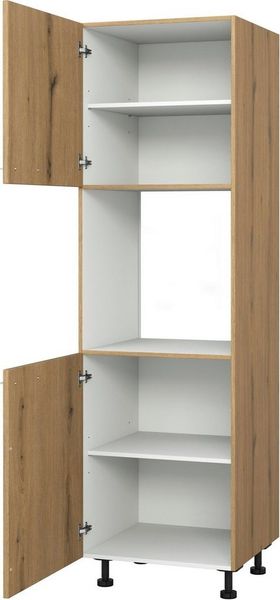KOCHSTATION Backofenumbauschrank KS-Trea SB-195-3 mit zwei Türen und zwei Einlegeböden, Höhe 195 cm