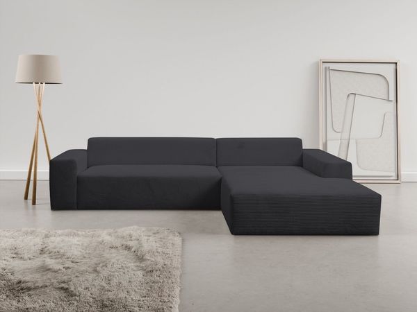WERK2 Ecksofa Zeus-XL, Curvy Trend Garnitur mit urbaner Optik