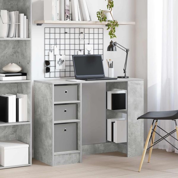 vidaXL Schreibtisch Beton Grau 100 x 40 x 75 cm Holzwerkstoff 8000455