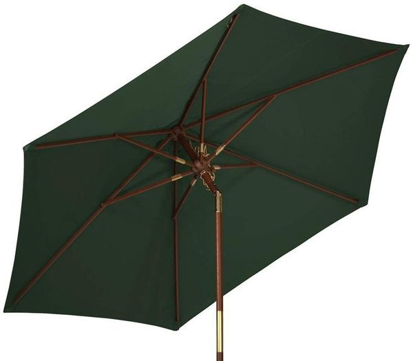 Kai Wiechmann Sonnenschirm Runder Balkonschirm 240 cm als hochwertiger Schattenspender, knickbarer Gartenschirm mit Windauslass & UPF 50+