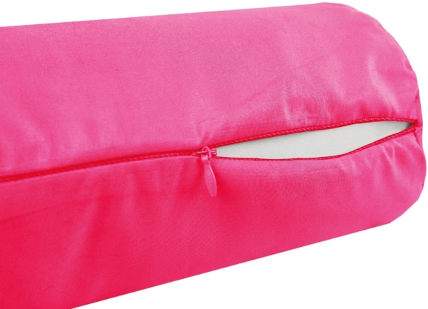 Bestlivings Bezug für Nackenrolle 10x25cm ( BxL ) Bezug in Pink, in vielen Farben Bild 2