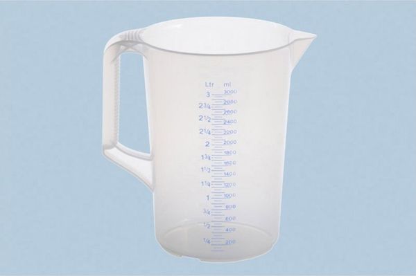 hünersdorff Messbecher Hünersdorff 938000 Messbecher 3000 ml Kunststoff, Kunststoff