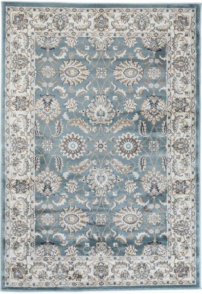 Mazovia Orientteppich Oriente Teppich - Traditioneller Teppich Orient Blau, 80 x 150 cm, Geeignet für Fußbodenheizung, Pflegeleicht, Wohnzimmerteppich