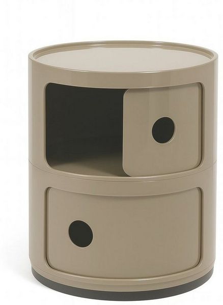 Kartell Container Componibili mit zwei Fächern Taupe
