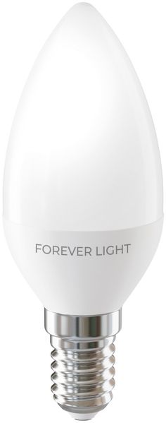 Forever Light LED Lampe E14 C37 4.8 W 630 lm Kaltweiß 6000 K Energieklasse E