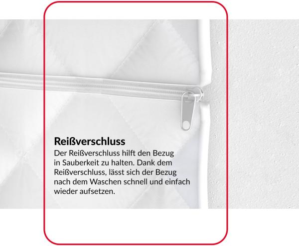 Matratze 90x200 Taschenfederkern FORLI 7 Zonen H3 21 cm Visco HR Schaum Polyurethanschaum JERSEY Bild 8