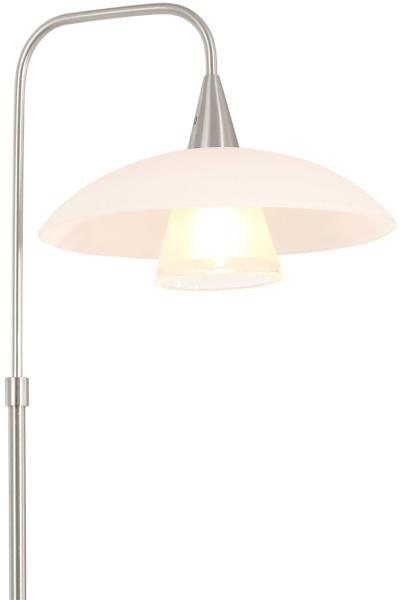 LED Tischleuchte silber weiß, dimmbar, H 45 cm