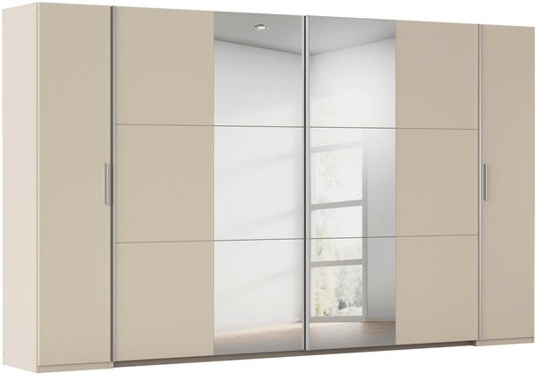 rauch Schwebetürenschrank Kleiderschrank Drehtürenschrank Schrank Garderobe KRONACH (in 3 Ausstattungen BASIC/CLASSIC/PREMIUM, Breiten 225/268/311/354 cm) Kombischrank optional mit 1 oder 2 Spiegel viele Böden MADE IN GERMANY