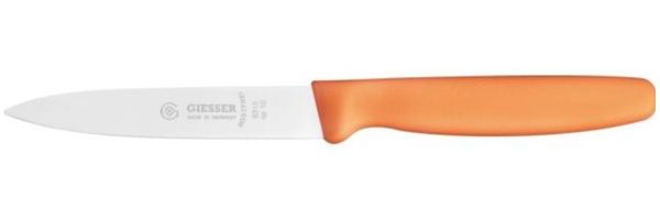 GIESSER Gemüsemesser glatt, 100 mm, mandarin