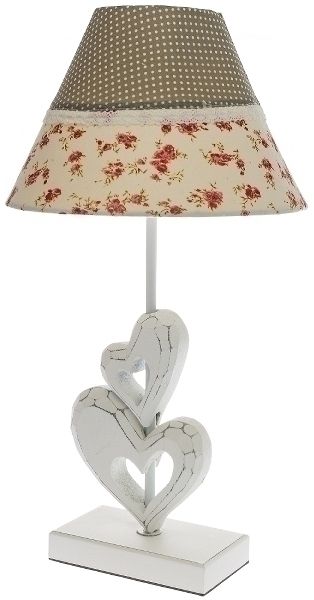 Romantik Lampe Celine Holz Bunt