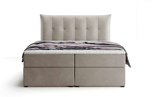 Labett Boxspringbett mit Bettkasten & H3/H4 Matratze PREMIUM 10, 160x200 180x200 200x200 (2 Bettkästen, Topper), 7-Zonen Taschenfederkernmatratze H3 oder H4
