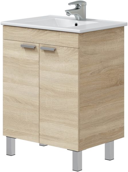 Waschtisch-Set >ECO KIT< in Canadian Eiche - 60x80x45 (BxHxT)