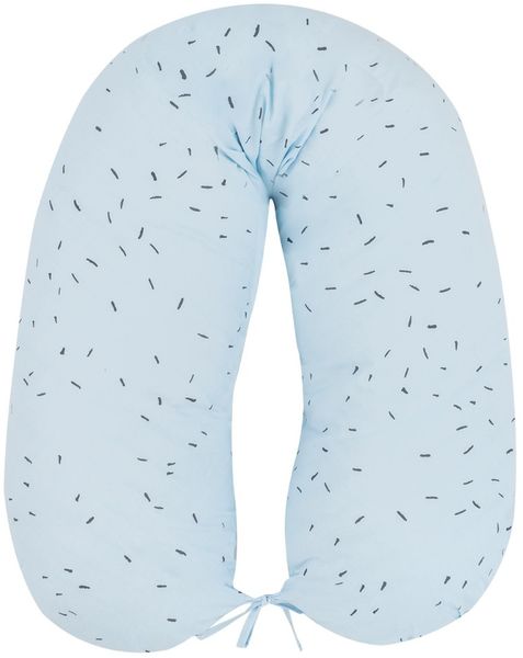 Kikkaboo Stillkissen Bear with me 150 cm lang 100% Baumwolle, Reißverschluss blau