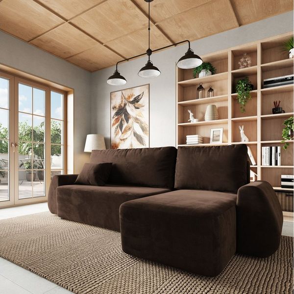Masseno Ecksofa GALVIS mit Schlaffunktion L-Form, Sofa mit Bettkasten