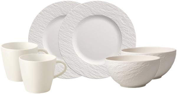 Villeroy & Boch Manufacture Rock Frühstücks-Set 6-teilig weiß