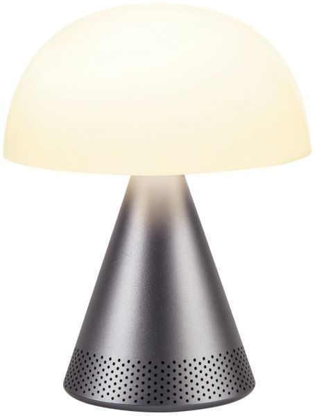 LEXON LH76MX Grau Metallisch Acrylnitril-Butadien-Styrol (ABS) Aluminium Glas Schlafzimmer Kinderzimmer Flur Tisch/Bank Büro LED Warmweiß Akku USB