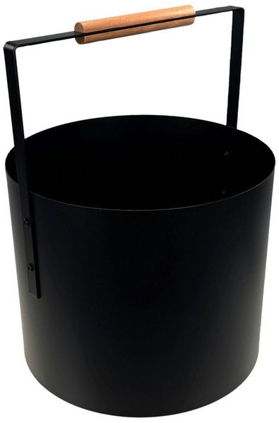 kamelshopping Kaminholzkorb Kaminholzkorb aus Metall, schwarz-matt, pulverlackbeschichtet, moderner Feuerholz-Korb, Brennholzkorb, Aufbewahrungskorb