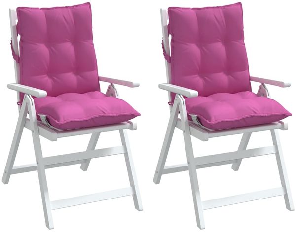vidaXL Niedriglehner-Auflagen 2 Stk. Rosa Oxford-Gewebe 377731 Bild 4