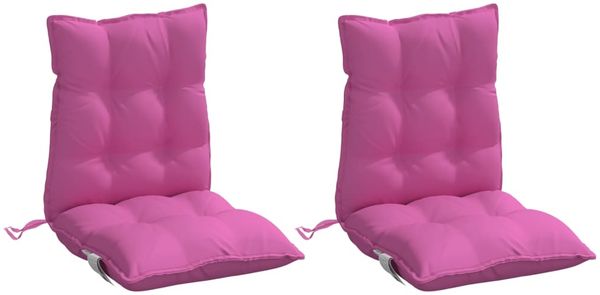 vidaXL Niedriglehner-Auflagen 2 Stk. Rosa Oxford-Gewebe 377731 Bild 3