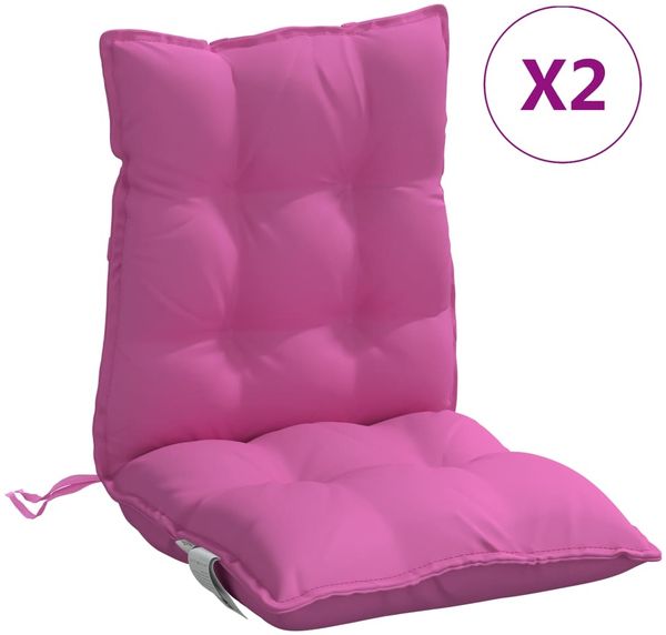 vidaXL Niedriglehner-Auflagen 2 Stk. Rosa Oxford-Gewebe 377731 Bild 2