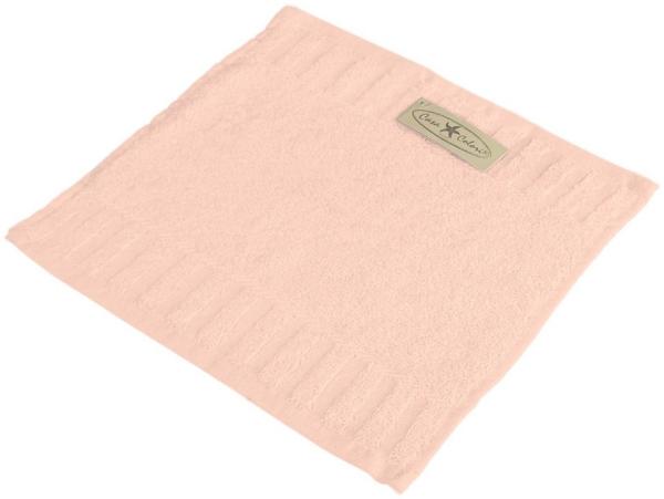 Casa Colori Gästehandtuch Uni, Frottier (1-St), Hohe Farbbrillanz, Einfache Pflege, orange
