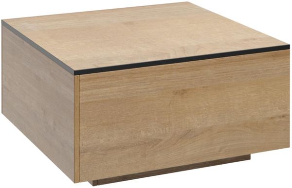 AX LIVING Couchtisch braun Fabriani quadratisch in Eiche Riviera 80 cm