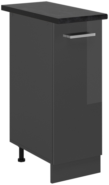 Apothekerschrank R-Line Anthrazit Hochglanz 30 cm , AP Anthrazit Vicco