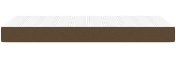 vidaXL Taschenfederkernmatratze Mittel Dunkelbraun 90x190x20 cm Stoff 347697 Bild 4