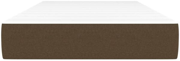 vidaXL Taschenfederkernmatratze Mittel Dunkelbraun 90x190x20 cm Stoff 347697 Bild 3