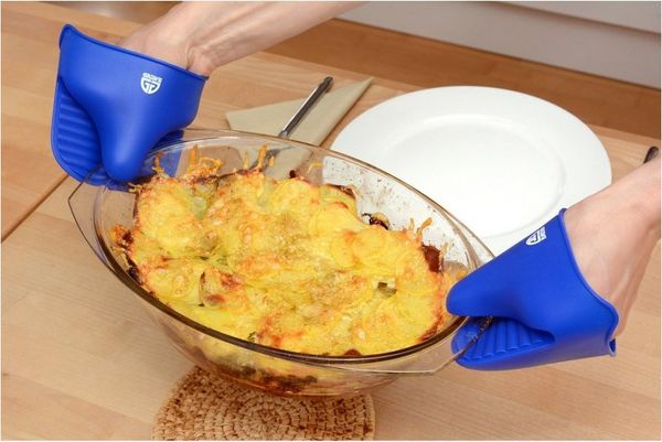 GRÄWE Universaldeckel GRÄWE Topfhandschuhe aus Silikon, 2er Set