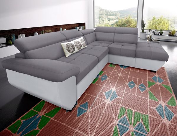 COTTA Ecksofa Speedway L-Form, mit Kopfteilverstellung, wahlweise mit Bettfunktion und Bettkasten