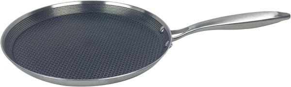 Pfannkuchen Pfanne Edelstahl Wabenstruktur Ø28cm Induktion Pfanne Anti Haft Kratzfest