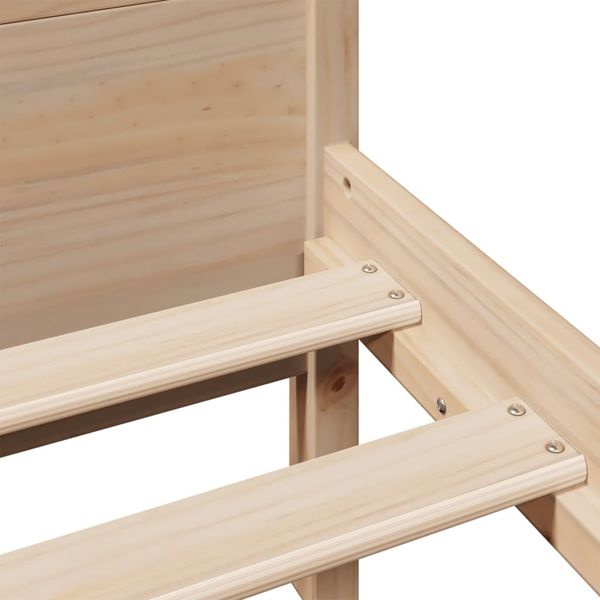 vidaXL Massivholzbett ohne Matratze 140x190 cm Kiefernholz 3309782 Bild 10