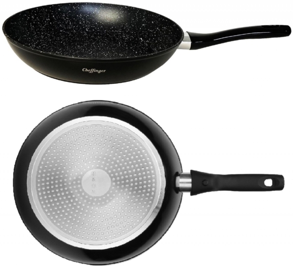 Bratpfanne Pfanne Induktion Ø 28cm Cheffinger FFP-28 Schwarz
