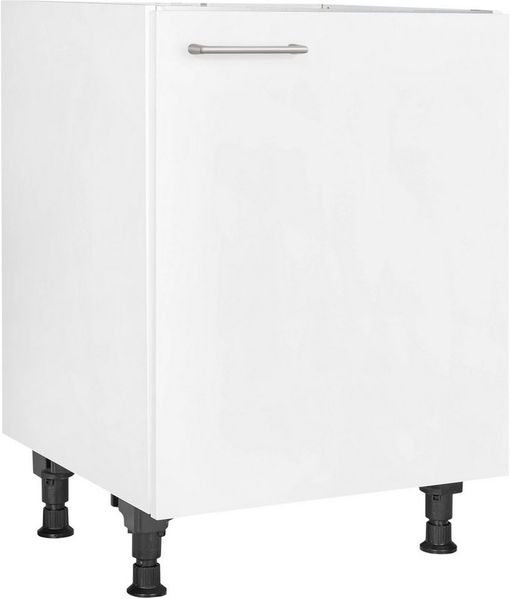 nobilia® Spülenschrank "Laser", Ausrichtung wählbar, vormontiert, in den Breiten 45 und 60 cm, mit höhenverstellbaren Sockelfüßen